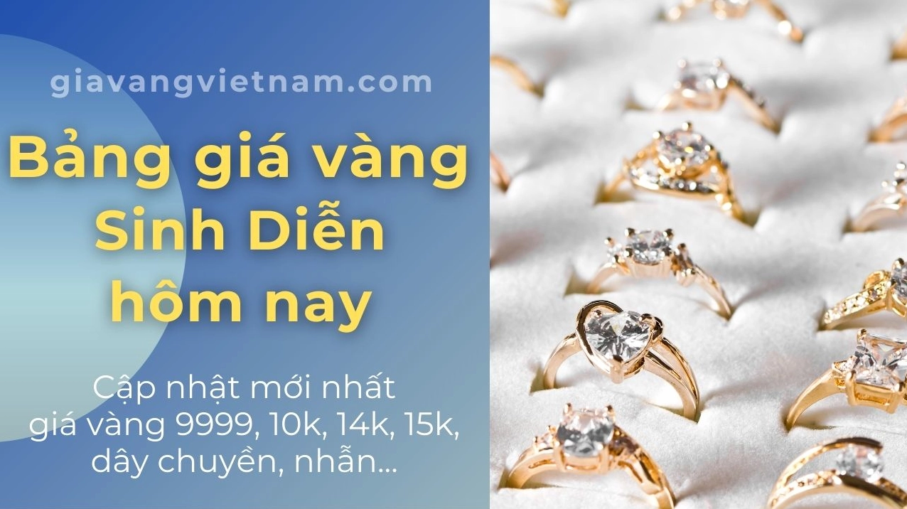 Bảng giá vàng SJC cập nhật mới nhất hôm nay