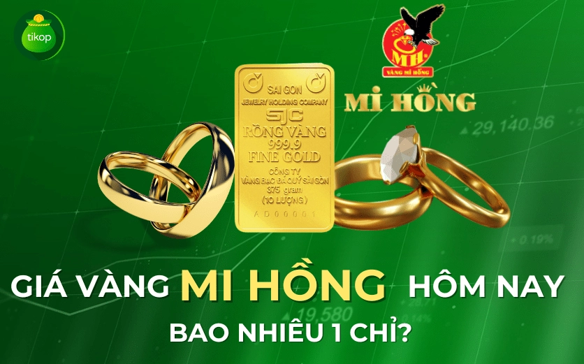 Biểu đồ chi tiết giá vàng SJC Mi Hồng hôm nay