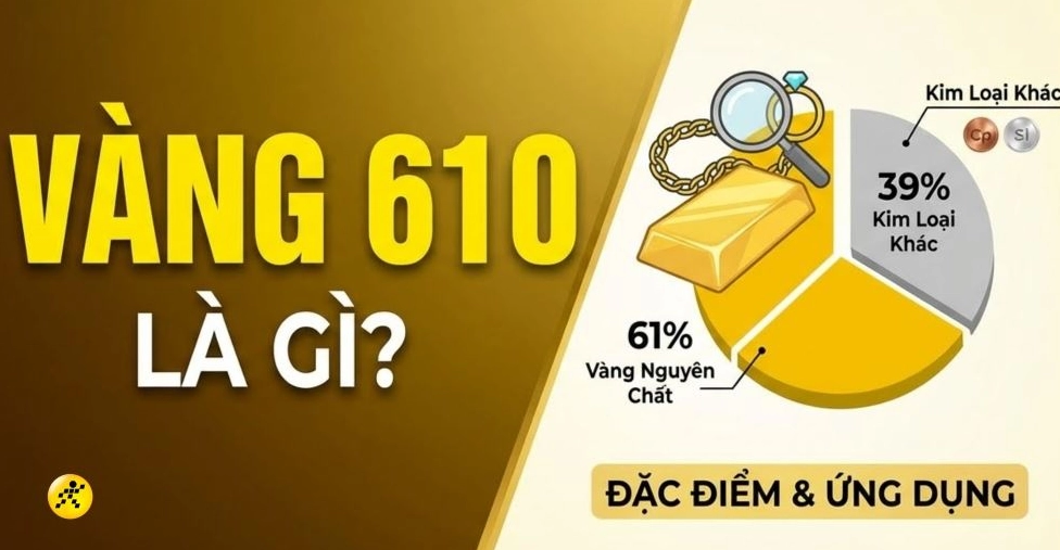 Biểu đồ giá vàng 610 hôm nay