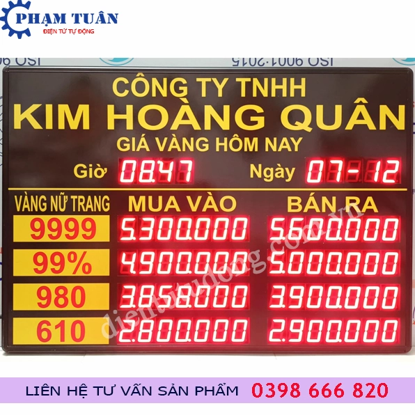 Biểu đồ giá vàng biến động qua các năm