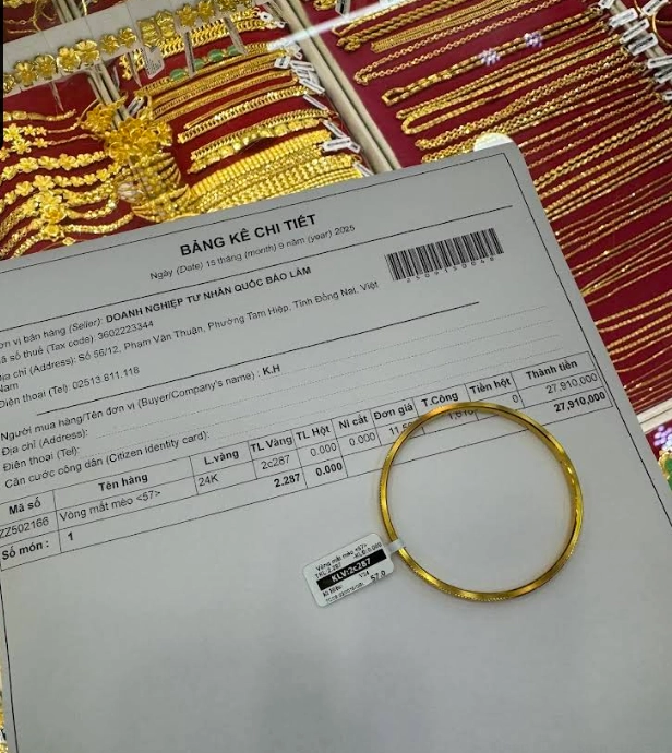 Biểu đồ giá vàng quốc bảo