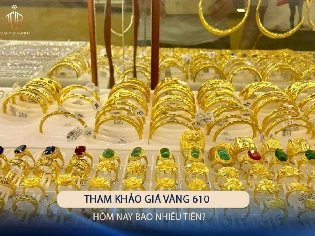 Biểu đồ giá vàng SJC so với vàng 610