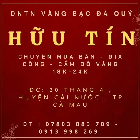 Biểu đồ giá vàng tại Tiệm Vàng Thu Năm Cà Mau năm 2026