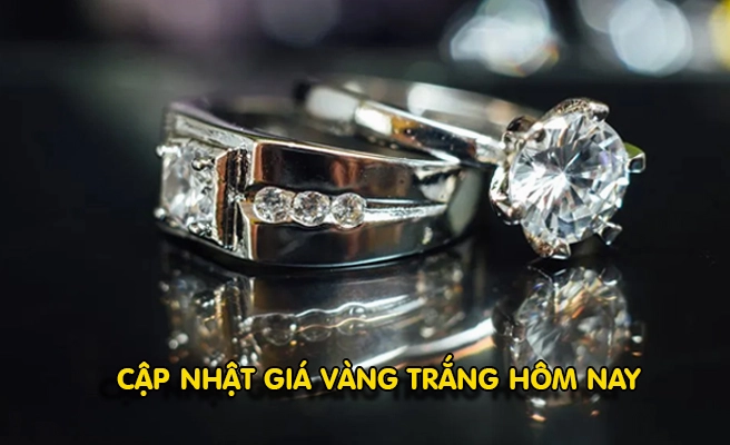Các mẫu trang sức vàng trắng 18k đẹp
