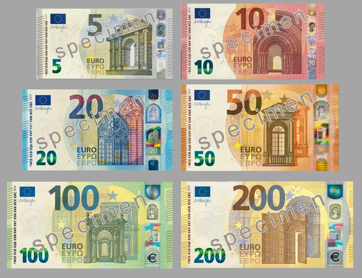 Euro Là Tiền Nước Nào? Khám Phá Đồng Tiền Chung Châu Âu Các mệnh giá tiền giấy Euro mới