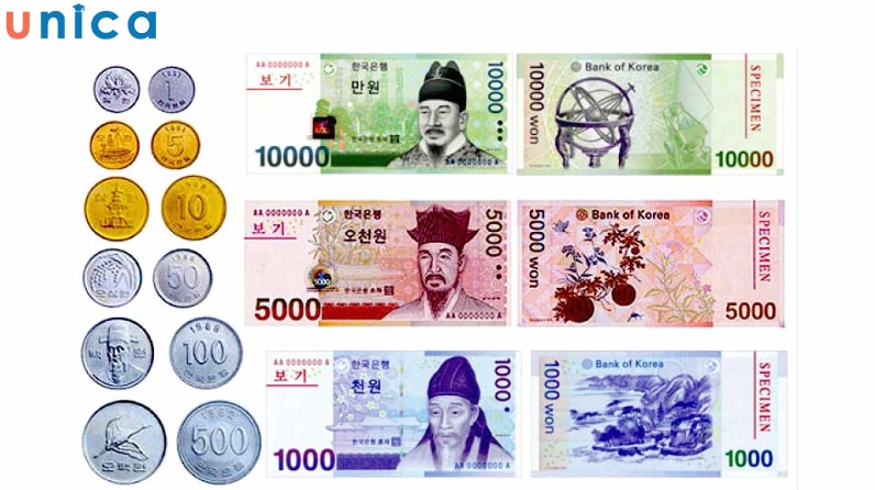 Khám Phá Mệnh Giá Tiền Hàn Quốc: Từ 1 Won Đến 50.000 Won Cập Nhật 2026 Các mệnh giá tiền giấy Hàn Quốc