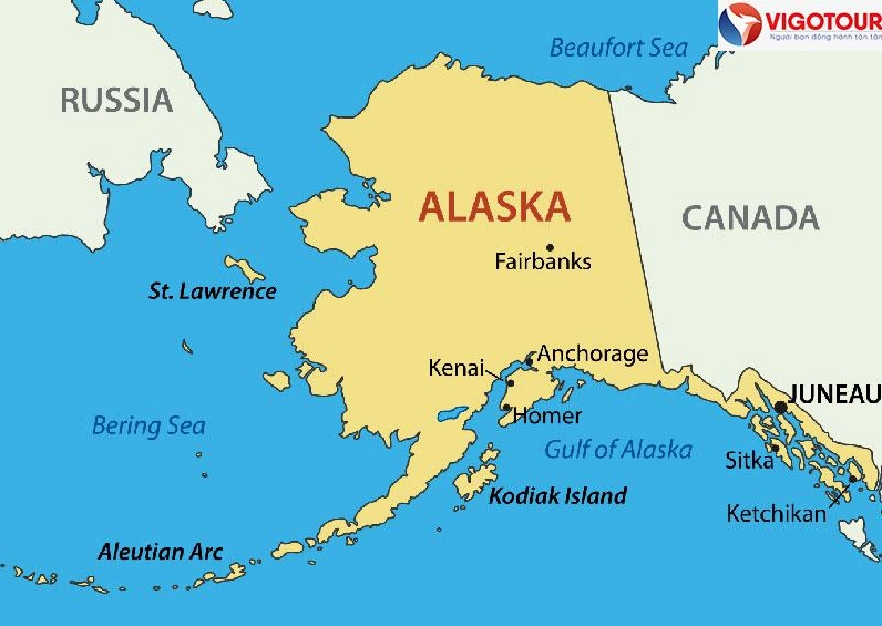 Alaska Thuộc Nước Nào? Khám Phá Lịch Sử và Vẻ Đẹp Độc Đáo Cảnh quan thiên nhiên hùng vĩ của Alaska