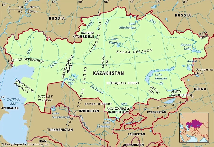 Cảnh quan thiên nhiên Kazakhstan