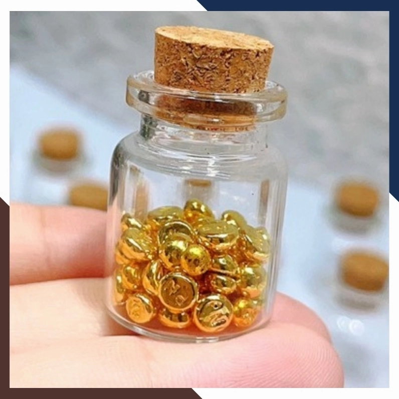 Charm hạt đậu vàng 9999 tinh xảo