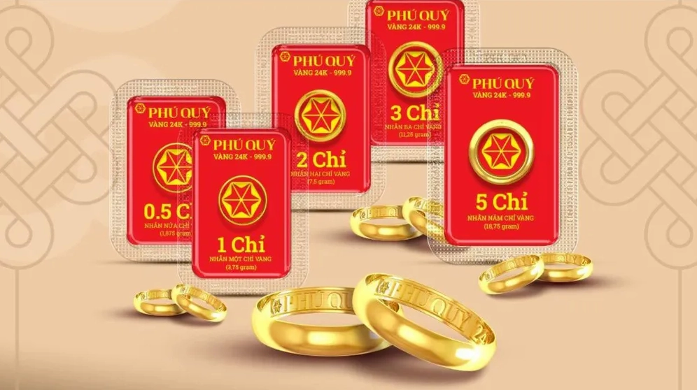 Chi tiết cận cảnh nhẫn vàng 9999