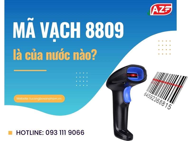 Chi tiết mã vạch sản phẩm Hàn Quốc 8809