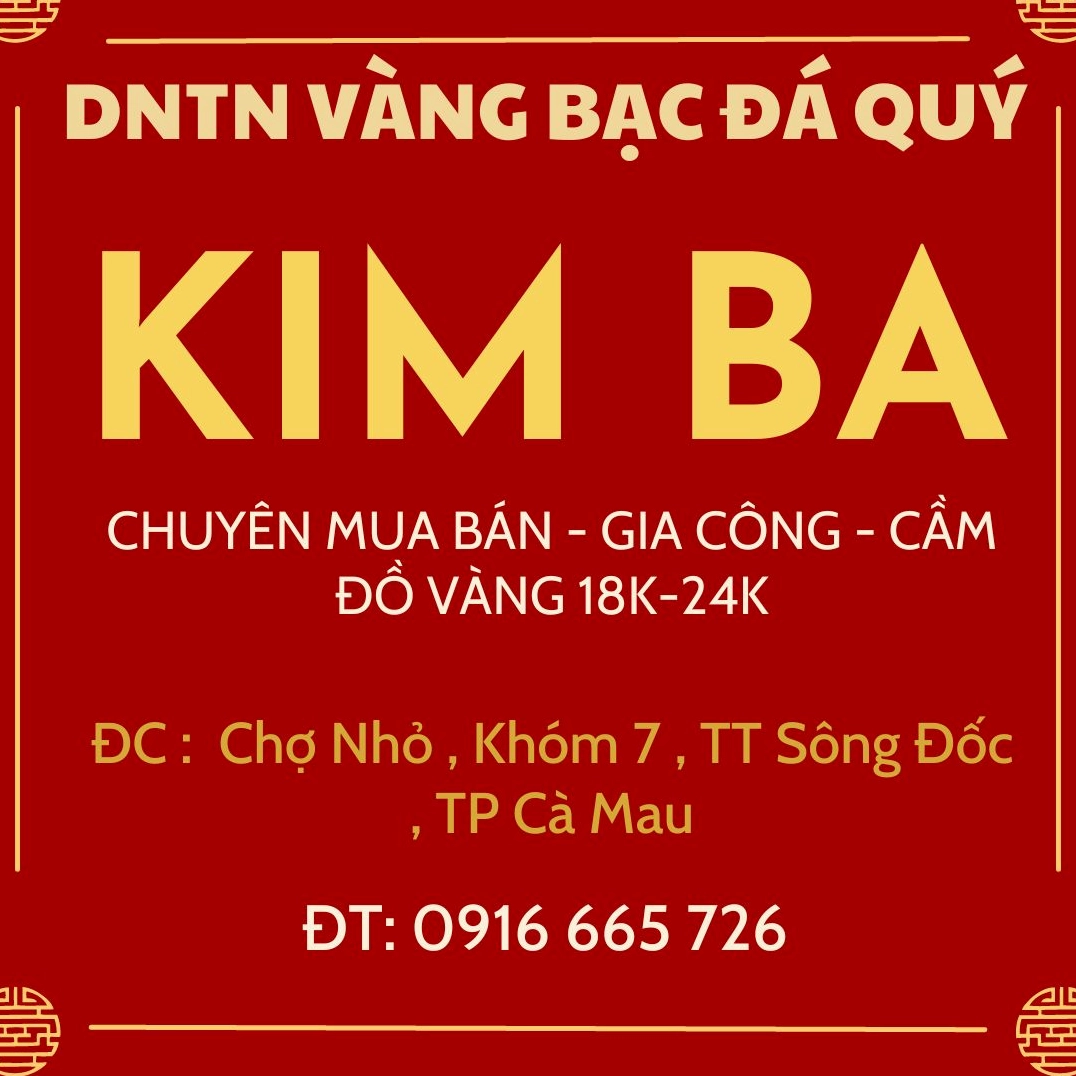 Cửa hàng kinh doanh vàng tại Cà Mau