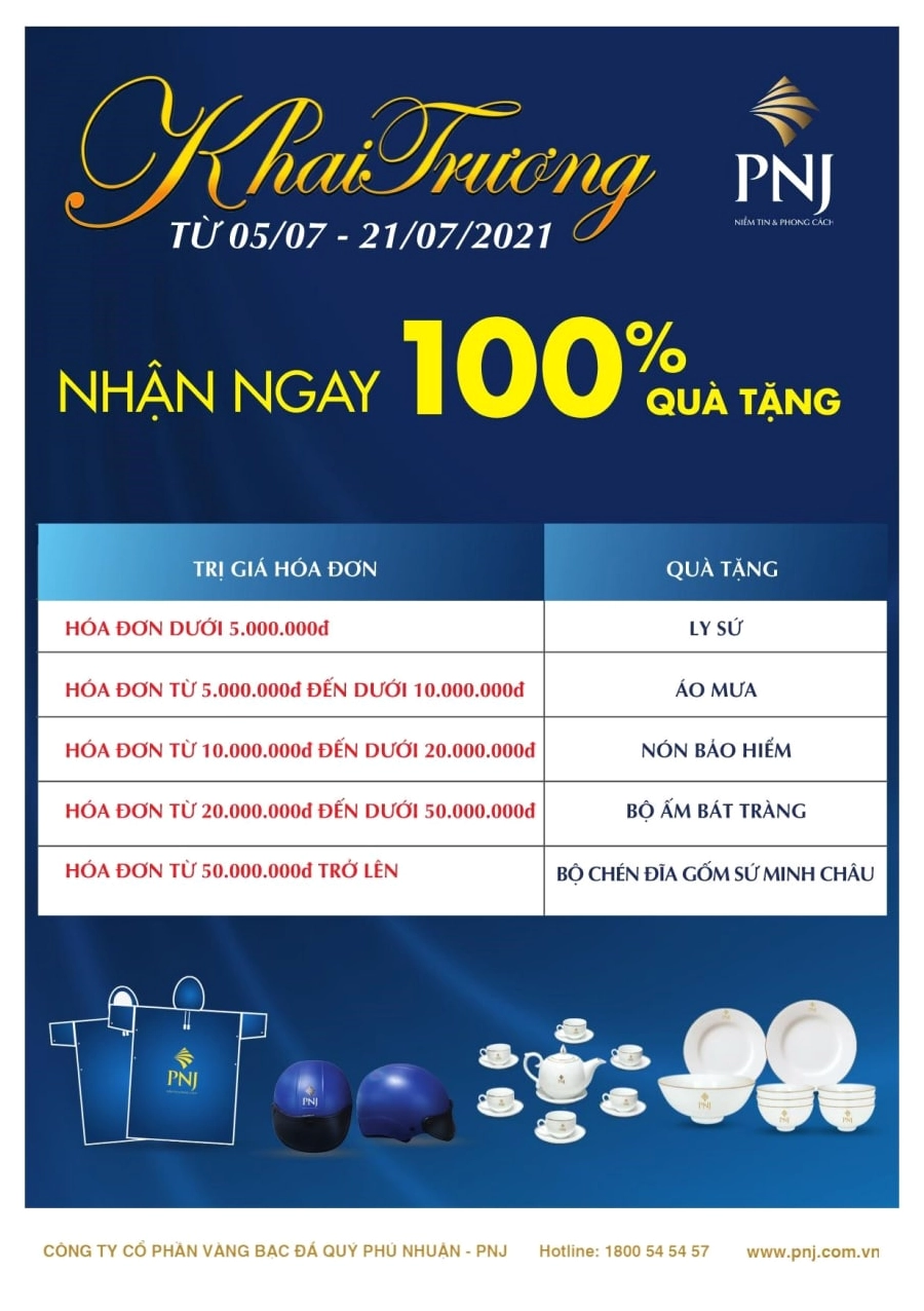 Cửa hàng PNJ khai trương