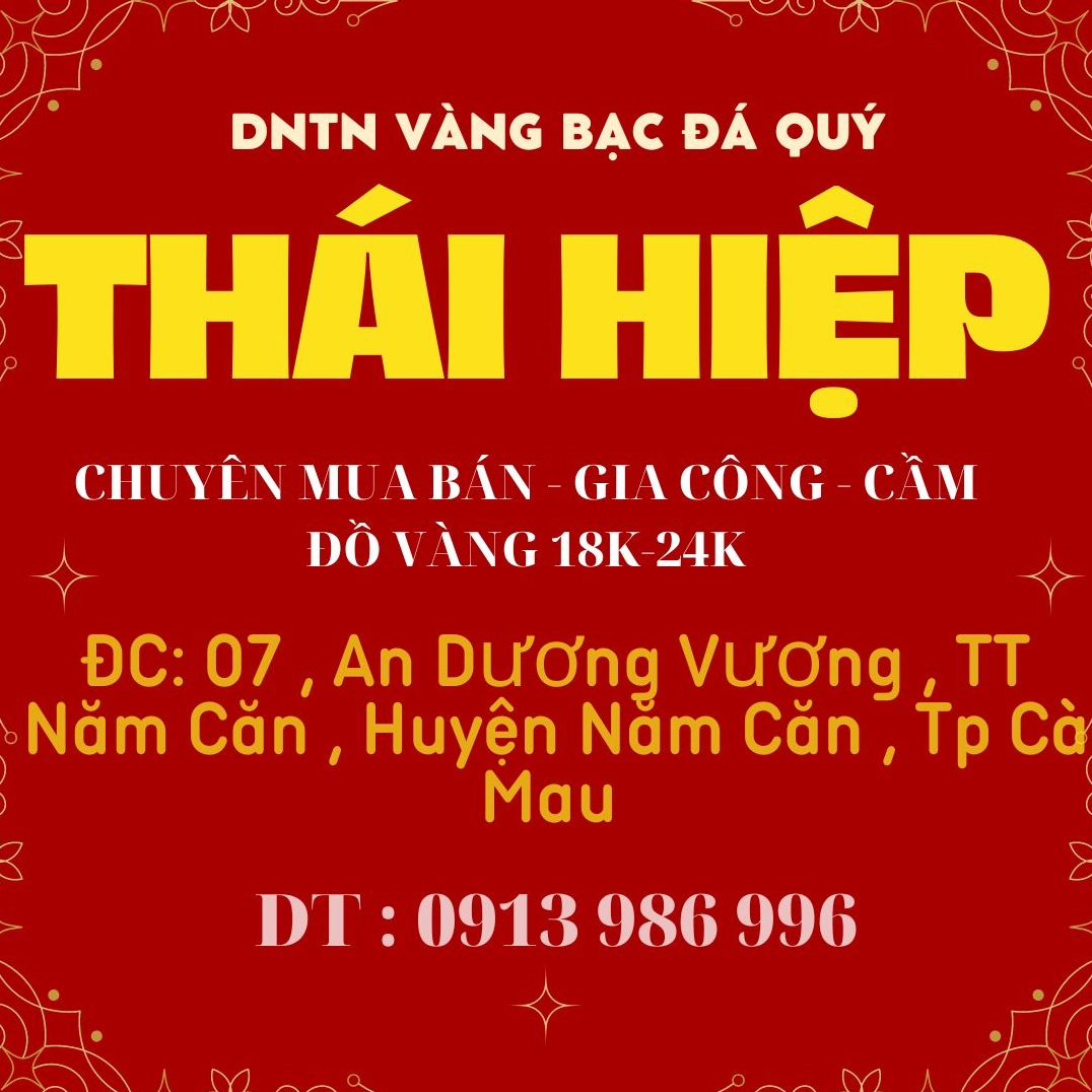 Cửa hàng vàng tại Cà Mau