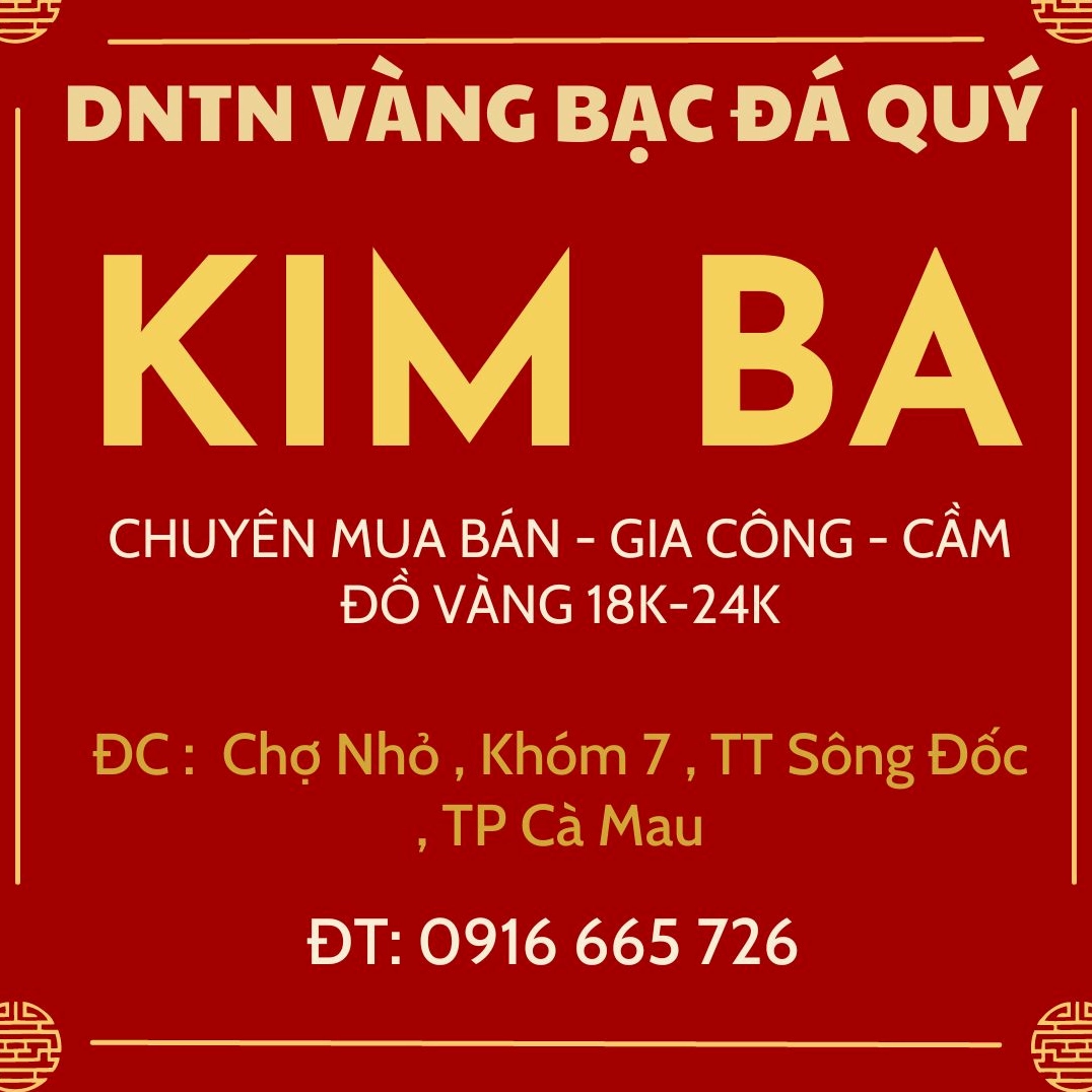 Cửa hàng vàng uy tín tại Cà Mau