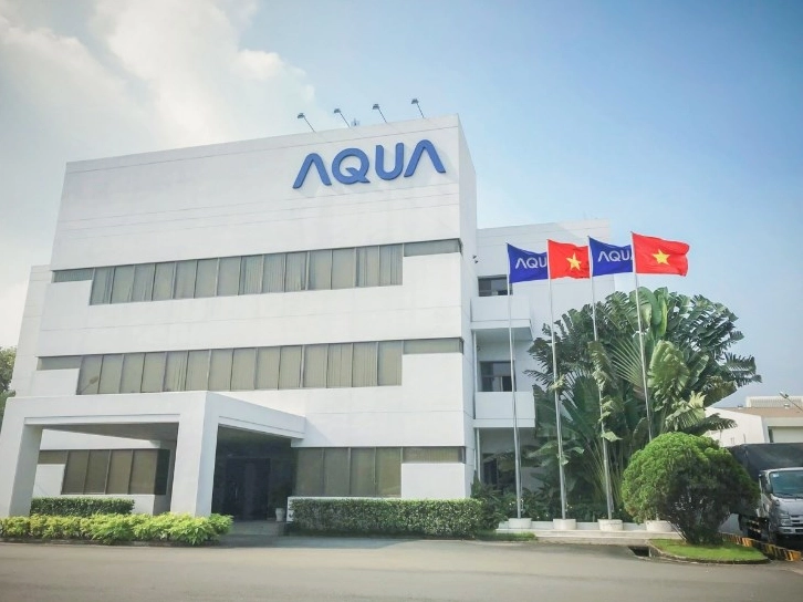 Dây chuyền sản xuất điều hòa Aqua hiện đại