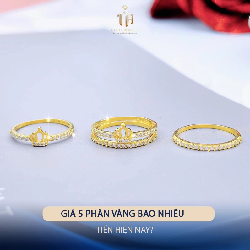 Giá vàng 18k 5 phân năm 2025