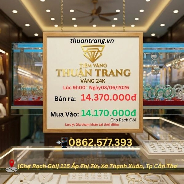 Giá Vàng Cần Thơ Hôm Nay 24k: Cập Nhật Mới Nhất 2026 Giá vàng 24k Cần Thơ hôm nay