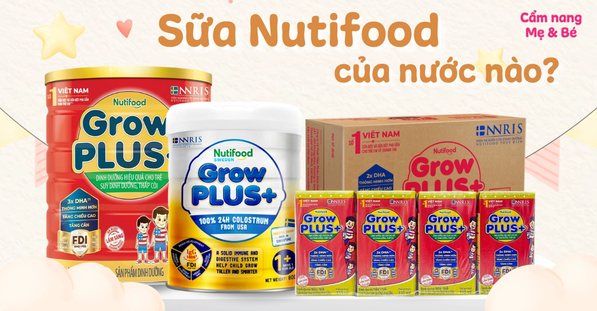 Hình ảnh tổng quan về thương hiệu Nutifood