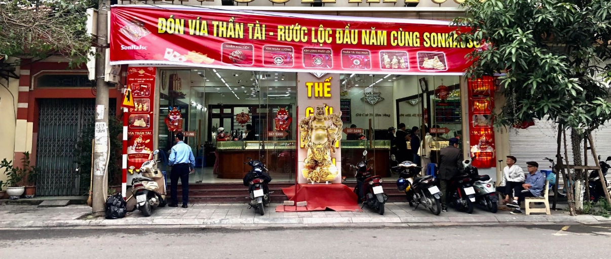 Hóa đơn và phiếu bảo hành tại Tiệm Vàng Sơn Hà