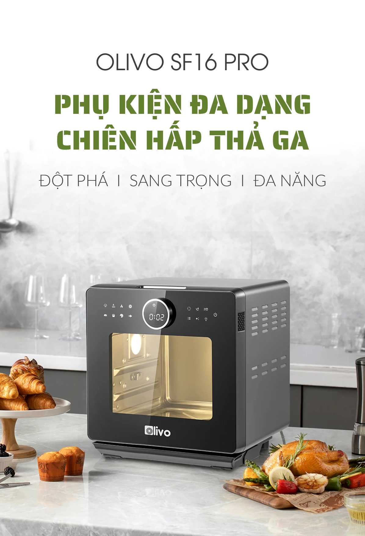 Máy làm sữa hạt Olivo SF16 Pro