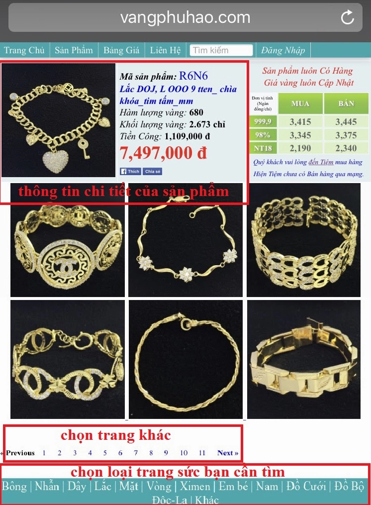 Người dân xem giá vàng tại cửa hàng