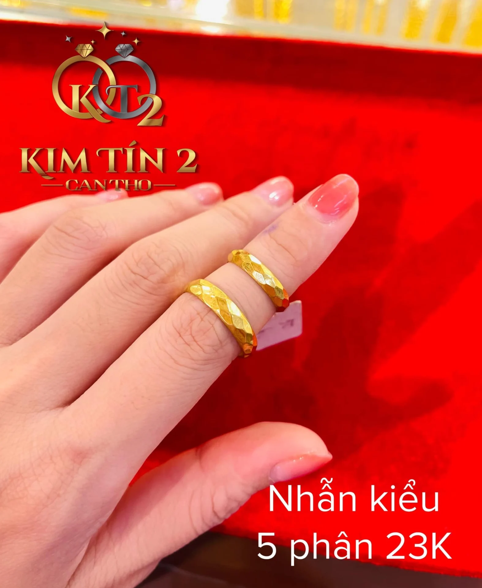 Nhẫn vàng 5 phân 24K