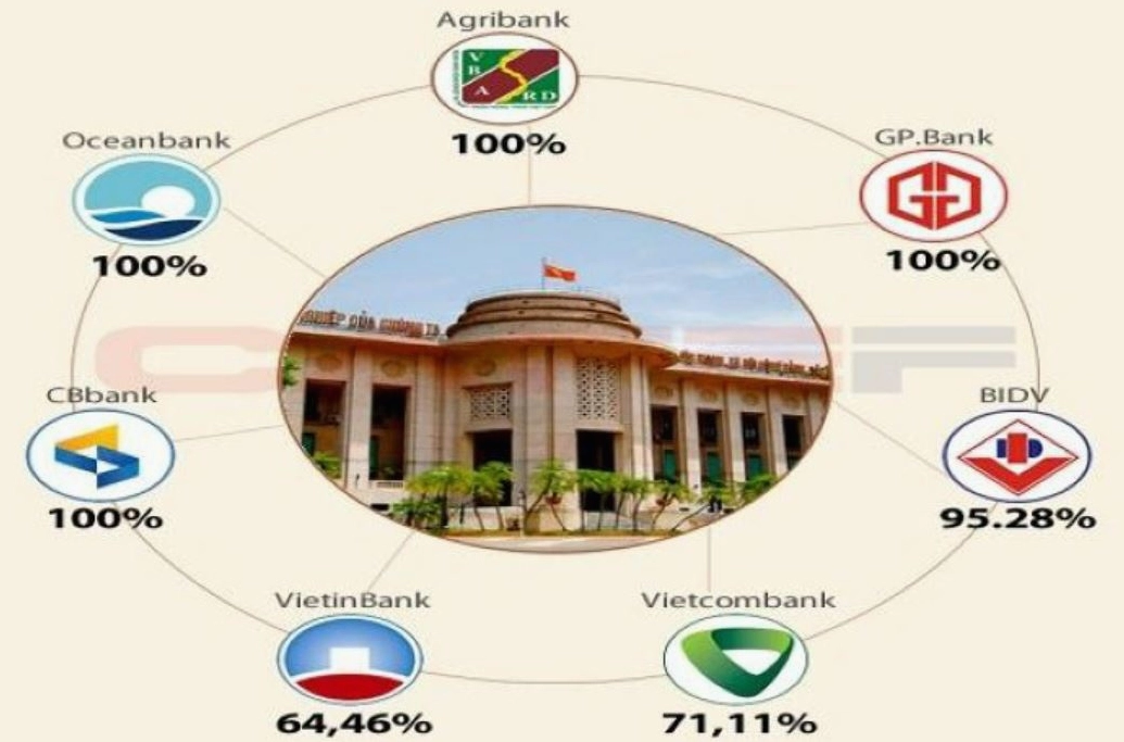 Ngân hàng Nhà nước là những ngân hàng nào? Cập nhật 2026 Đồ họa về vai trò của ngân hàng nhà nước