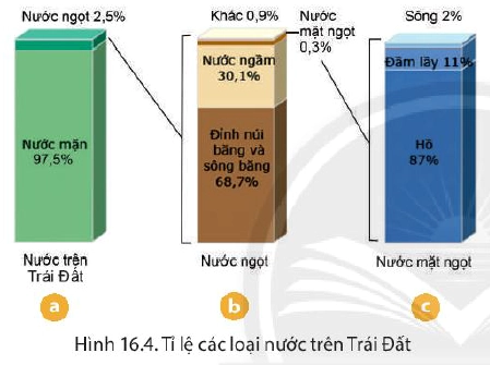 Nước trong Thủy quyển: Dạng nào chiếm ưu thế nhất? Sơ đồ phân bố các dạng nước trên Trái Đất