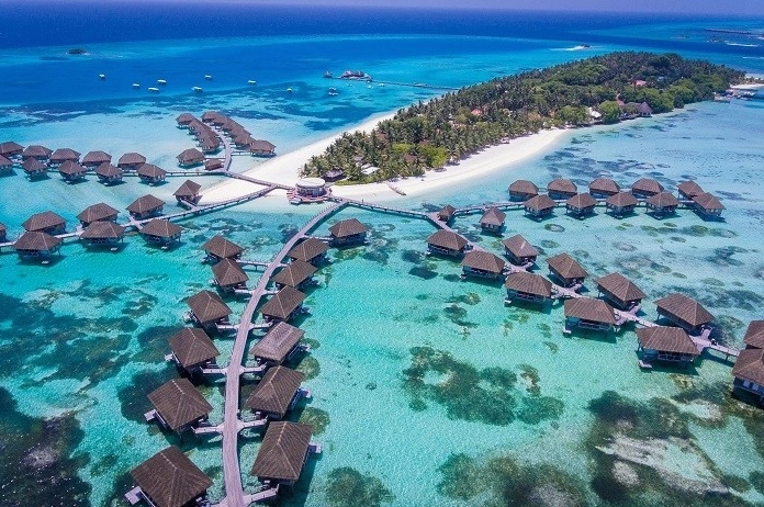 Maldives Ở Nước Nào? Khám Phá Thiên Đường Biển Đảo Nhiệt Đới 2026 Toàn cảnh quần đảo Maldives từ trên cao