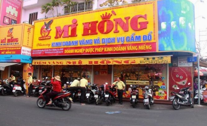 Trang sức vàng tại Mi Hồng