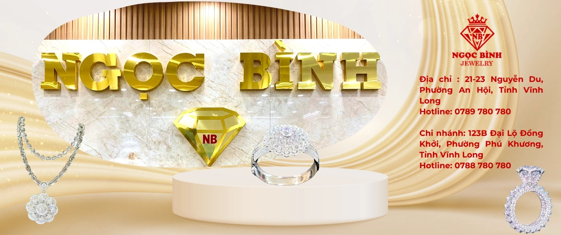 Trang sức vàng tại tiệm vàng Ngọc Bình