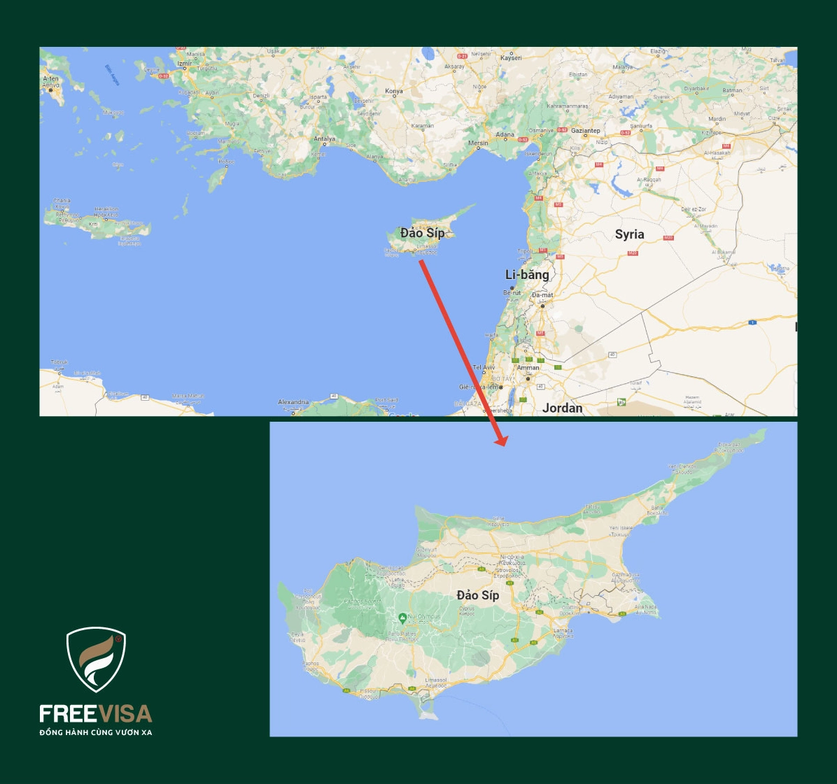 Cyprus Là Nước Nào? Khám Phá Đảo Quốc Địa Trung Hải Vị trí của Cộng hòa Síp trên bản đồ thế giới