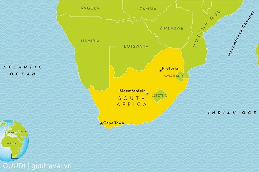 South Africa là nước nào? Khám phá Xứ sở Cầu vồng 2026 Vị trí địa lý Nam Phi