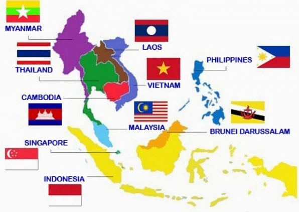 Vị trí Malaysia trên bản đồ Châu Á