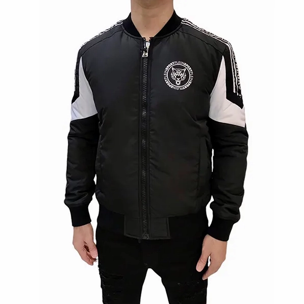 Áo Khoác Philipp Plein 2026: Biểu Tượng Sang Trọng và Cá Tính Áo khoác bomber Philipp Plein màu đen cá tính