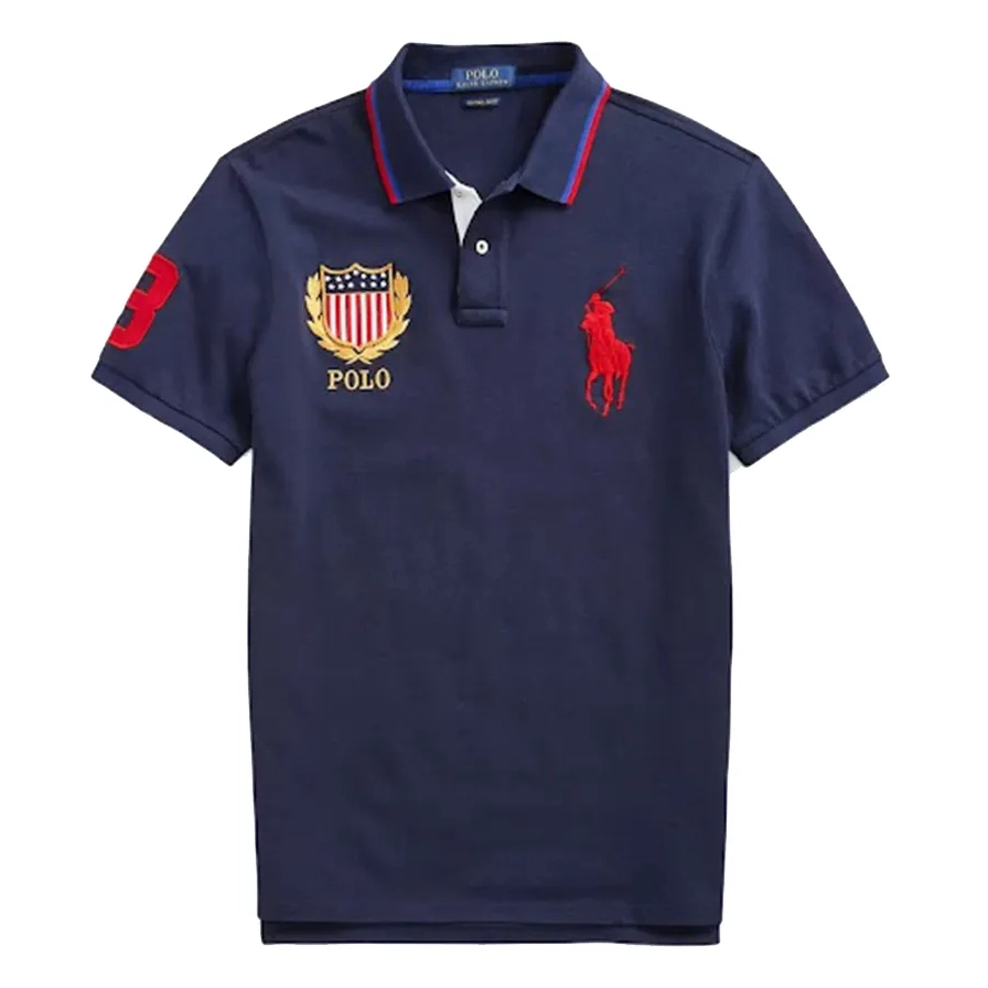 Áo polo nam Ralph Lauren màu xanh cổ điển