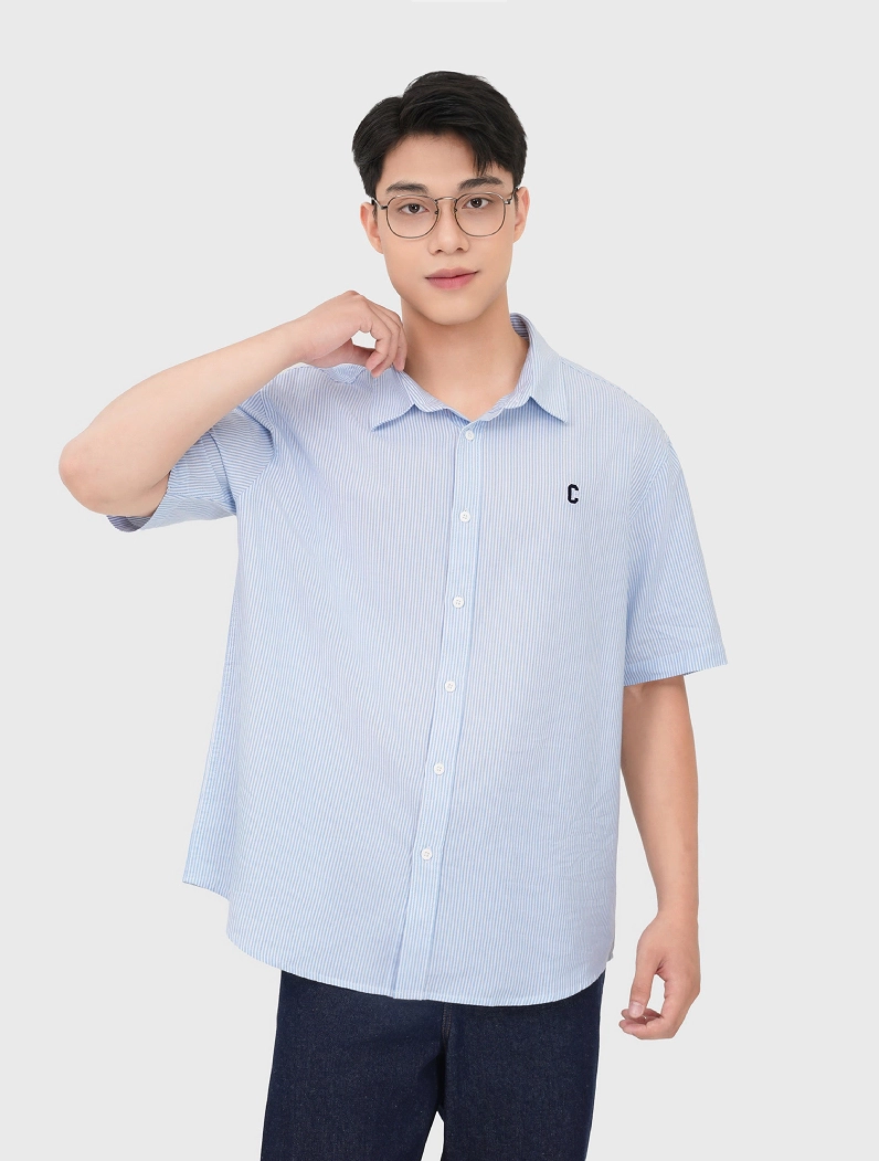 Áo Sơ Mi Nam Đẹp 2026: Xu Hướng, Chọn Lọc Và Phối Đồ Chuẩn Áo sơ mi nam kẻ sọc dọc tinh tế
