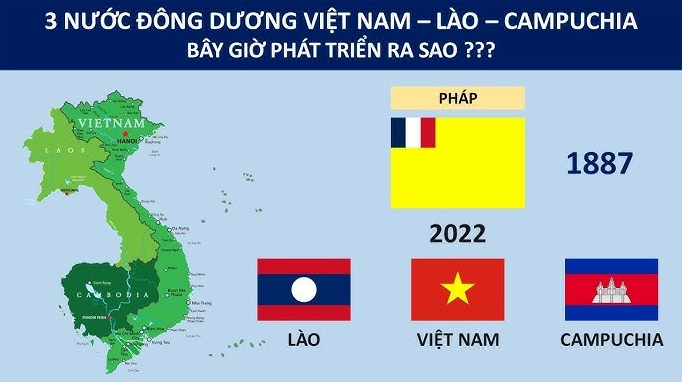 3 Nước Đông Dương Là Những Nước Nào? Lịch Sử & Hiện Tại Bản đồ 3 nước Đông Dương qua các thời kỳ lịch sử