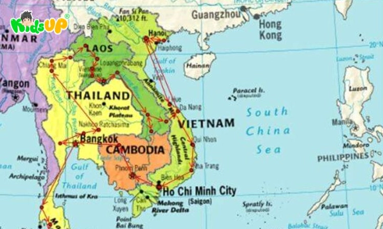 Đông Dương là nước nào? Giải mã lịch sử và địa lý khu vực Bản đồ bán đảo Đông Dương trong quá khứ