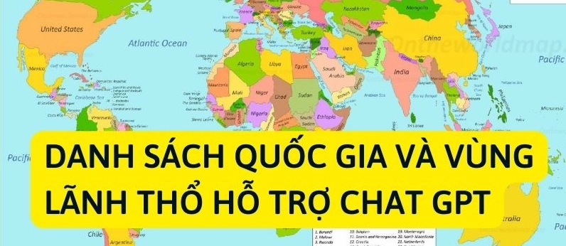 ChatGPT Của Nước Nào? Hé Lộ Nguồn Gốc Và Tương Lai AI Bản đồ các quốc gia sử dụng ChatGPT