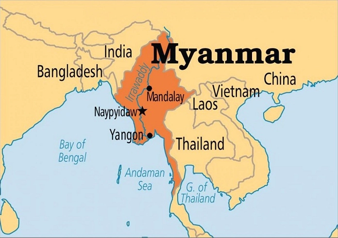 Myanmar là nước nào? Khám phá chi tiết về quốc gia Đông Nam Á Bản đồ hành chính của Myanmar