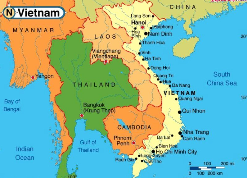 3 Nước Đông Dương Là Những Nước Nào? Lịch Sử & Hiện Tại Bản đồ Đông Dương