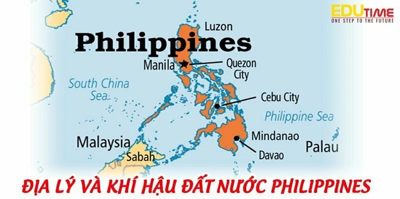 Bản đồ Philippines và khí hậu