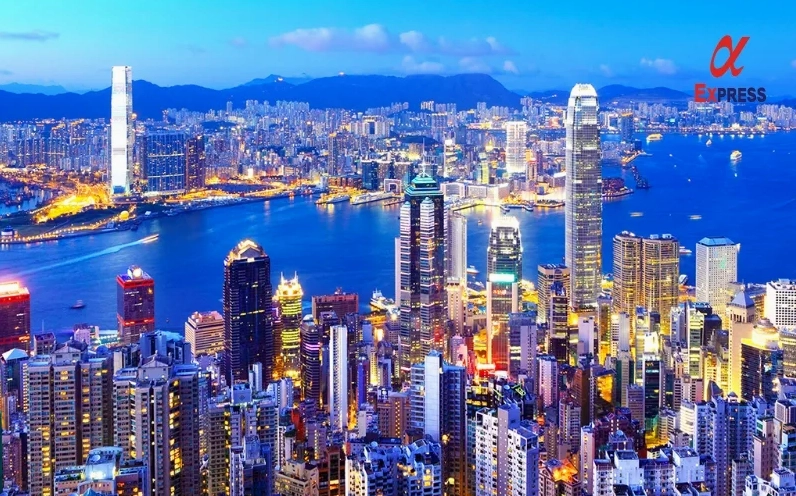 Bản đồ vị trí địa lý của Hong Kong