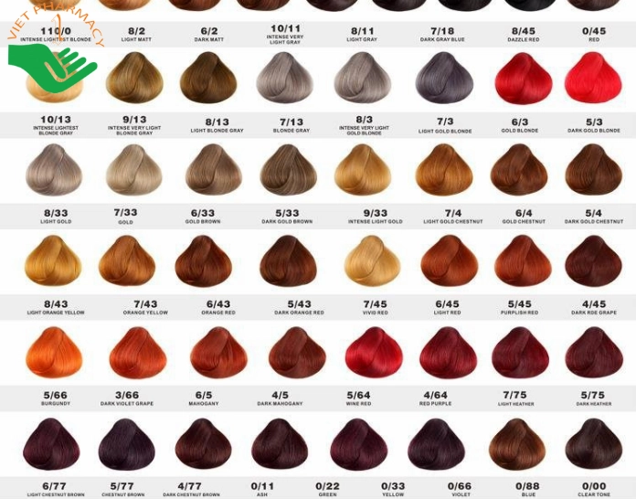 Bảng Màu Tóc Nhuộm 2026: Xu Hướng Mới & Bí Quyết Chọn Màu Hot Bảng màu tóc nhuộm đẹp
