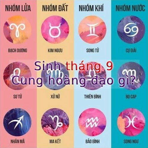 Biểu tượng cung hoàng đạo tháng 9
