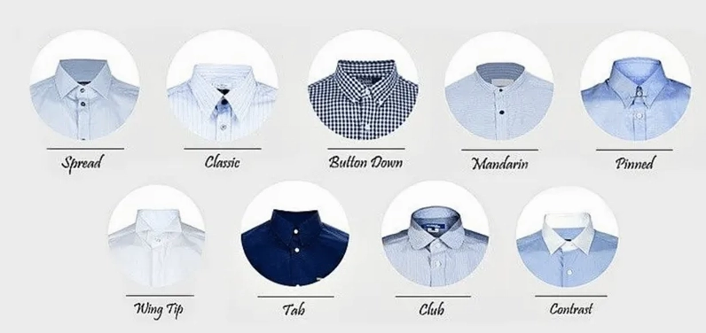 Các kiểu cổ áo thun phổ biến
