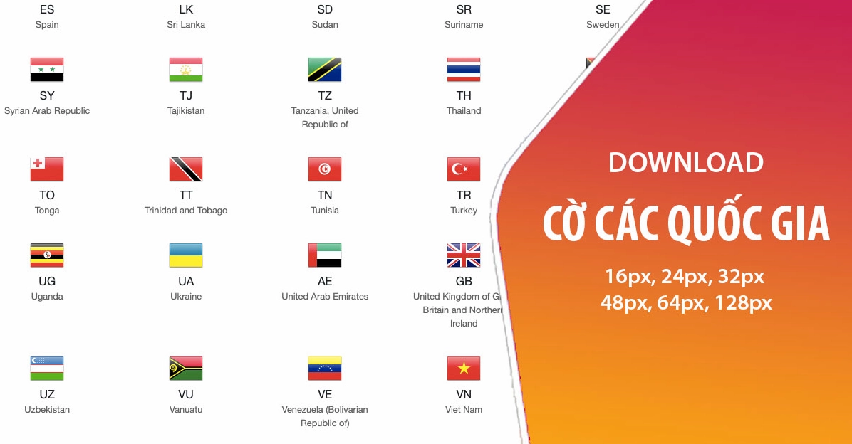 Các lá cờ quốc gia, trong đó có cờ Đức