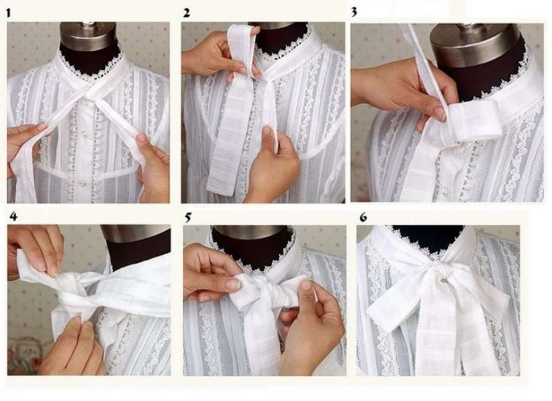Cách thắt nơ cánh bướm cho váy
